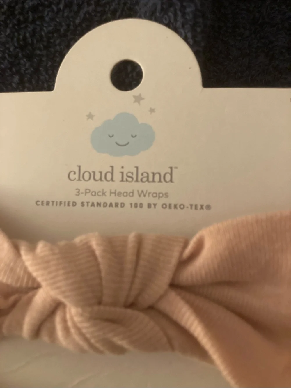 cloud island Baby Knot Headwraps - 3-Pack in Blush, Cream & Mauve